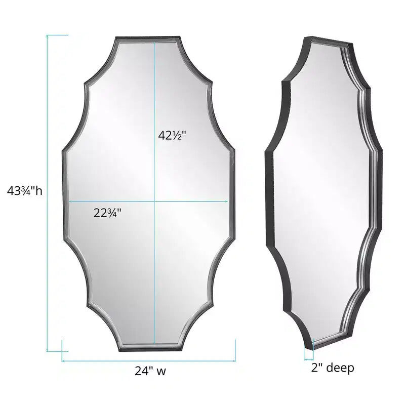 Miroir Howard Elliott 23,5"x23,5" Universal Flow avec placage de pierre : cadre rond moderne en marbre, aucun assemblage requis