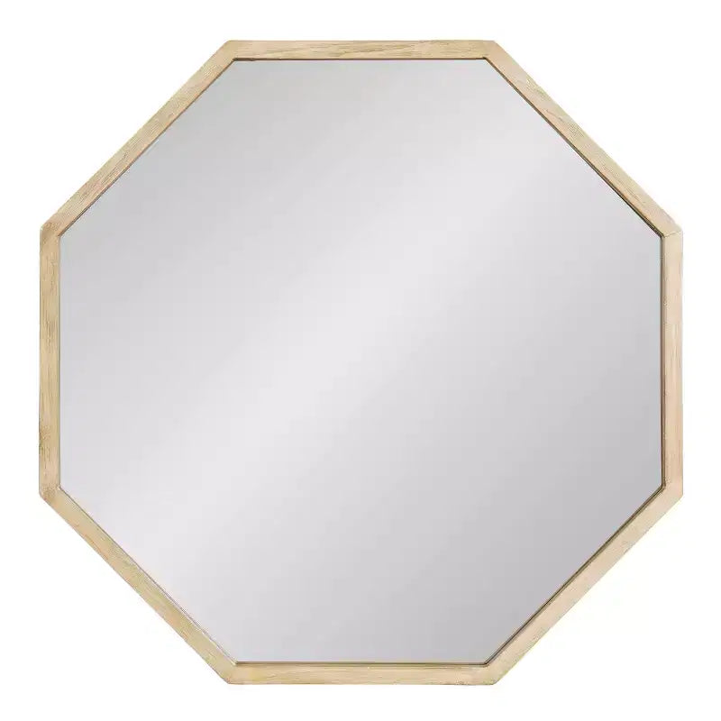 Kate & Laurel All Things Decor Miroir mural Occonor 71x71cm Bois Naturel : Style transitionnel moderne, aucun assemblage requis