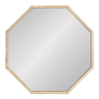 Kate & Laurel All Things Decor Miroir mural Occonor 71x71cm Bois Naturel : Style transitionnel moderne, aucun assemblage requis