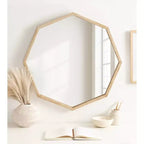 Kate & Laurel All Things Decor Miroir mural Occonor 71x71cm Bois Naturel : Style transitionnel moderne, aucun assemblage requis
