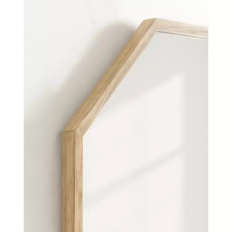 Kate & Laurel All Things Decor Miroir mural Occonor 71x71cm Bois Naturel : Style transitionnel moderne, aucun assemblage requis