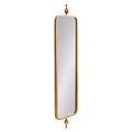 Kate & Laurel All Things Decor 9"x36" Kasota Slim Rectangle Mirror Metal Gold