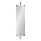 Kate & Laurel All Things Decor Miroir rectangulaire étroit Kasota 23x91cm Métal Doré