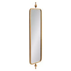 Kate & Laurel All Things Decor Miroir rectangulaire étroit Kasota 23x91cm Métal Doré