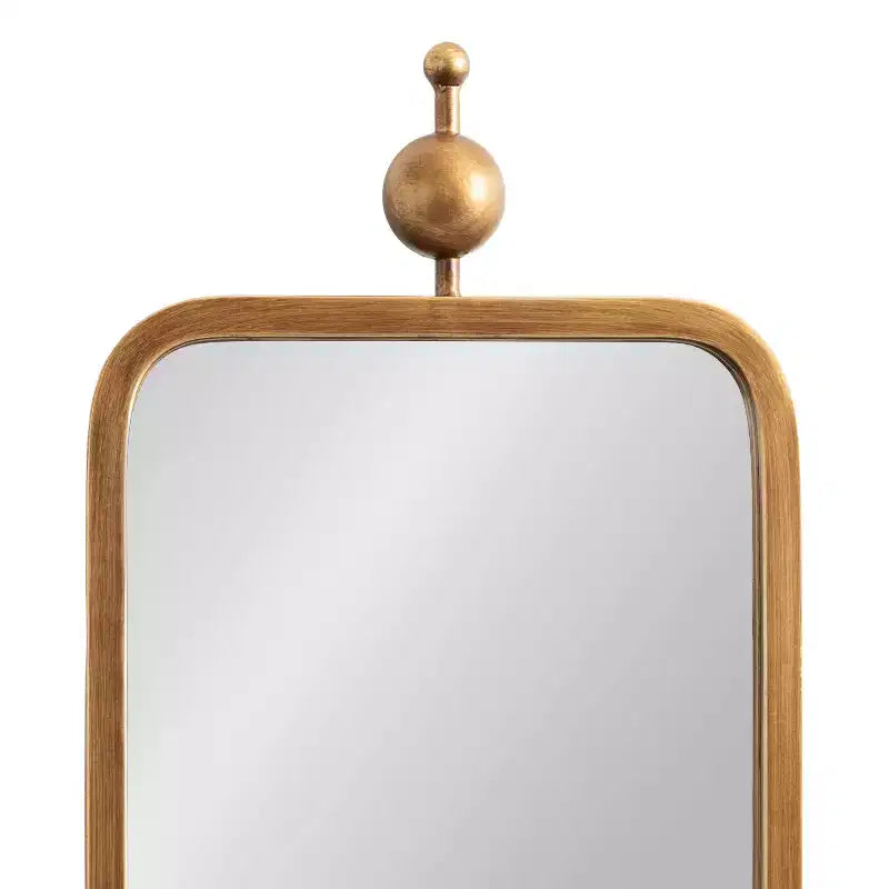 Kate & Laurel All Things Decor Miroir rectangulaire étroit Kasota 23x91cm Métal Doré