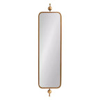 Kate & Laurel All Things Decor Miroir rectangulaire étroit Kasota 23x91cm Métal Doré