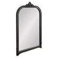 Kate & Laurel All Things Decor 24"x38" Hubanks Arched Wall Mirror Black