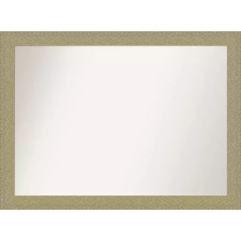 42" x 31" Non-Beveled Mosaic Gold Wall Mirror - Amanti Art