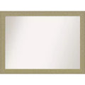 42" x 31" Non-Beveled Mosaic Gold Wall Mirror - Amanti Art
