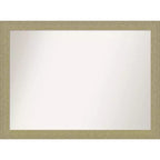 42" x 31" Non-Beveled Mosaic Gold Wall Mirror - Amanti Art
