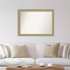 Miroir mural mosaïque doré sans biseau 42 po x 31 po - Amanti Art