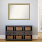 Miroir mural mosaïque doré sans biseau 42 po x 31 po - Amanti Art