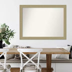 Miroir mural mosaïque doré sans biseau 42 po x 31 po - Amanti Art