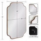Kate & Laurel All Things Decor Miroir mural encadré Plumley 61 x 91 cm Bronze