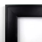 Miroir mural de salle de bain en bois Nero non biseauté de 40 po x 28 po noir - Amanti Art : Rectangulaire moderne, quincaillerie de montage incluse