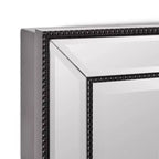 Armoire à pharmacie avec miroir Head West 40x66 cm, élégante, au fini brossé noir, de style métro perlé