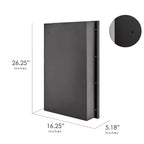 Armoire à pharmacie avec miroir Head West 40x66 cm, élégante, au fini brossé noir, de style métro perlé