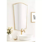 Kate & Laurel All Things Decor, Miroir mural décoratif encadré Sedelle biseauté 22"x36", doré