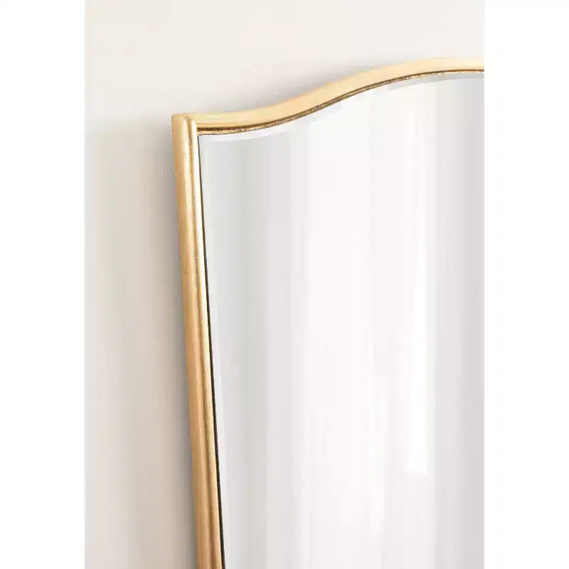 Kate & Laurel All Things Decor, Miroir mural décoratif encadré Sedelle biseauté 22"x36", doré