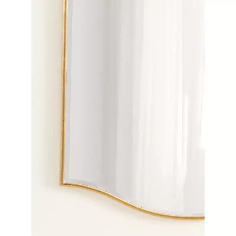 Kate & Laurel All Things Decor, Miroir mural décoratif encadré Sedelle biseauté 22"x36", doré