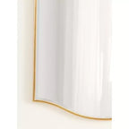 Kate & Laurel All Things Decor, Miroir mural décoratif encadré Sedelle biseauté 22"x36", doré