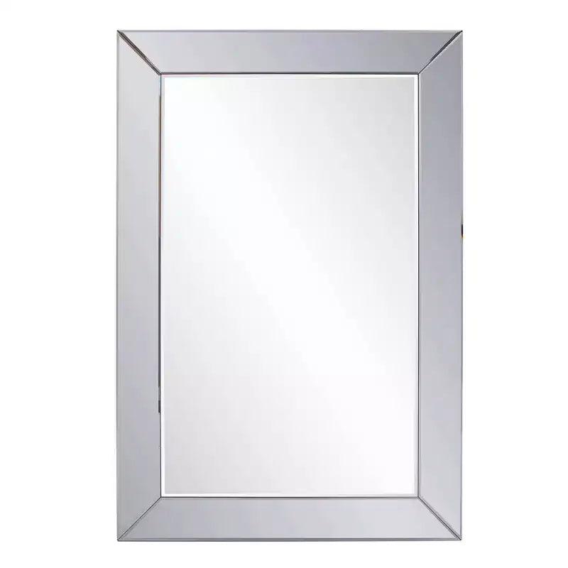 Howard Elliott 32"x32" Iron Framed Round Wall Mirror Champagne Gold: Modern Style, No Assembly, Wall Mount