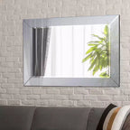 Miroir mural rond Howard Elliott 32"x32" avec cadre en fer or champagne : Style moderne, aucun assemblage requis, fixation murale