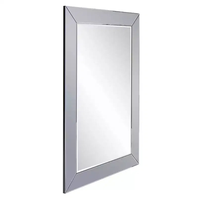 Miroir mural rond Howard Elliott 32"x32" avec cadre en fer or champagne : Style moderne, aucun assemblage requis, fixation murale