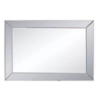 Miroir mural rond Howard Elliott 32"x32" avec cadre en fer or champagne : Style moderne, aucun assemblage requis, fixation murale
