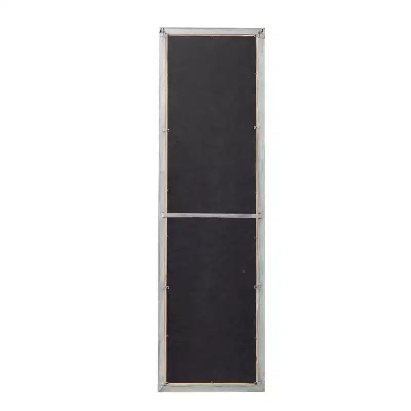 Miroir Mural Cadre Bois de Ferme Inspiré d'un Cadre de Fenêtre Marron - Olivia & May : Décoration Rectangulaire Rustique, Aucun Assemblage Requis