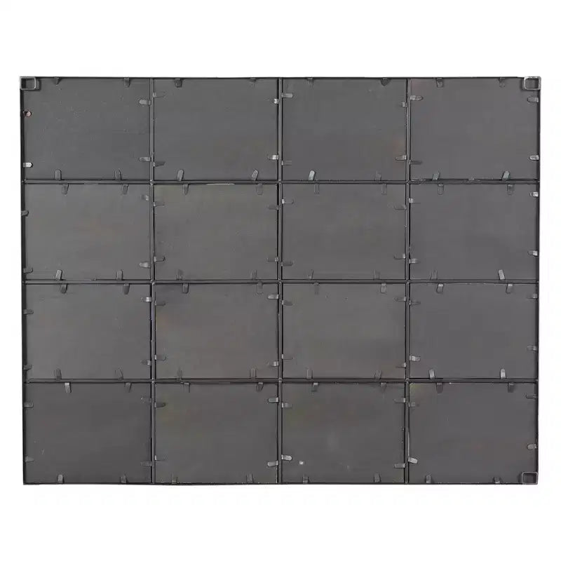 Miroir mural inspiré d'une vitre de fenêtre Noir - Olivia & May : Style industriel, 45x35.38", Cadre en fer