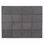 Miroir mural inspiré d'une vitre de fenêtre Noir - Olivia & May : Style industriel, 45x35.38", Cadre en fer