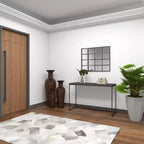 Miroir mural inspiré d'une vitre de fenêtre Noir - Olivia & May : Style industriel, 45x35.38", Cadre en fer