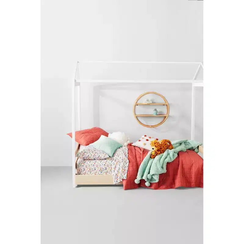 Étagère ronde en rotin pour enfants naturelle - Pillowfort™ : Étagère murale décorative, étagères flottantes, aucun assemblage requis