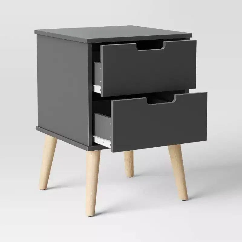 Table de chevet moderne pour enfants gris foncé - Pillowfort™