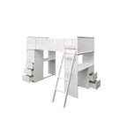 Lit mezzanine double pour enfants Willoughby Blanc - Acme Furniture