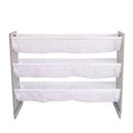 Humble Crew Kids' Slate Stuffed Animal Organizer Gray: MDF Frame, 3 Shelves, 4-Piece Bin Shelves, 32" H x 42" W x 11" D