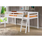 Lit mezzanine double Roxy Junior pour enfants blanc - Bolton Furniture