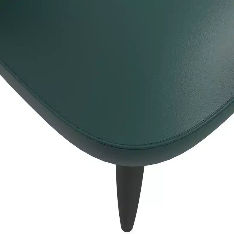 Lot de 2 chaises de salle à manger rembourrées LeisureMod Paradiso - Dossier incurvé avec pieds en bois, élégantes, confortables et durables pour les salles à manger