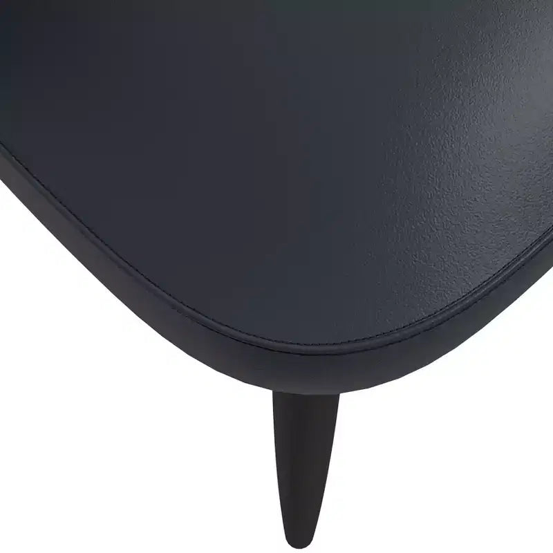 Lot de 2 chaises de salle à manger rembourrées LeisureMod Paradiso - Dossier incurvé avec pieds en bois, élégantes, confortables et durables pour les salles à manger