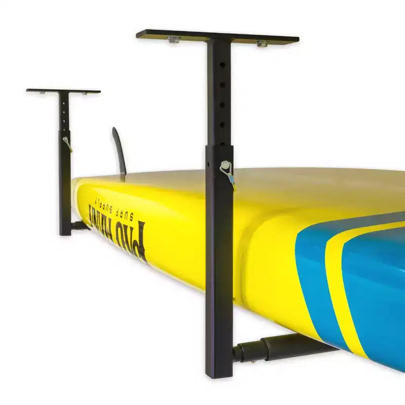 StoreYourBoard Hi-Port 2 | Rangement de plafond réglable pour SUP et planches de surf | Simple | Supporte 34 kg
