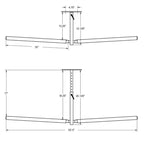 StoreYourBoard Hi-Port 2 | Rangement ajustable au plafond pour SUP et planches de surf | Double | Supporte 68 kg