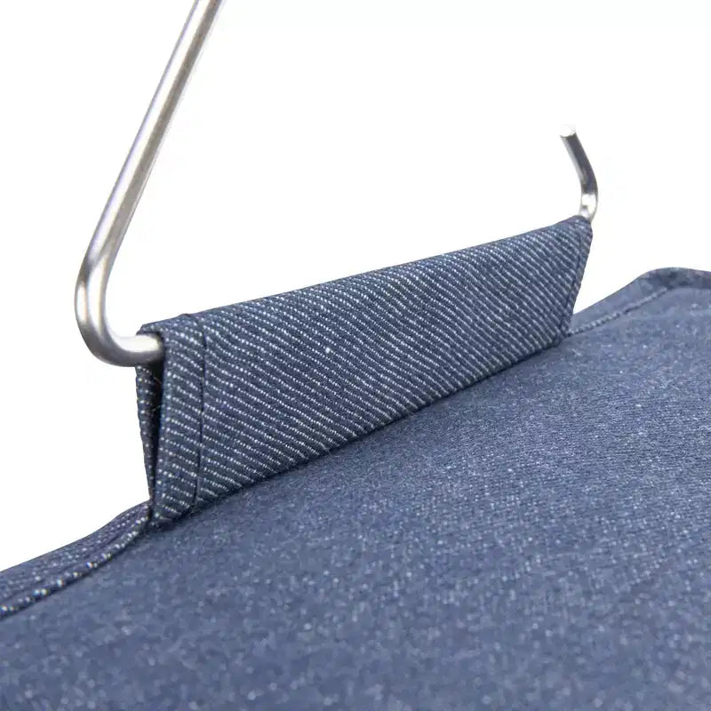 Organisateur de chaussures suspendu en mélange de coton et plastique pour placard avec 10 compartiments de rangement, Jean