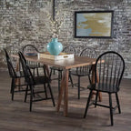 Ensemble de salle à manger 7 pièces en bois d'hévéa style rustique Ansley de Christopher Knight Home