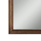 Flash Furniture Efie Grand miroir mural avec cadre en bois massif pour salle de bain, entrée, salle à manger et salon