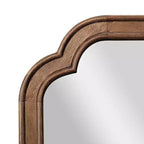 Flash Furniture Efie Grand miroir mural avec cadre en bois massif pour salle de bain, entrée, salle à manger et salon
