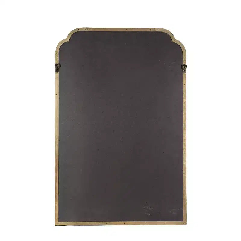 Flash Furniture Efie Grand miroir mural avec cadre en bois massif pour salle de bain, entrée, salle à manger et salon