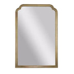 Flash Furniture Efie Grand miroir mural avec cadre en bois massif pour salle de bain, entrée, salle à manger et salon