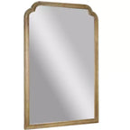 Flash Furniture Efie Grand miroir mural avec cadre en bois massif pour salle de bain, entrée, salle à manger et salon