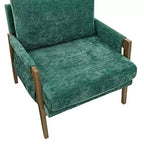 Fauteuil d'appoint en velours Kelly de Roundhill Furniture, style moderne du milieu du siècle